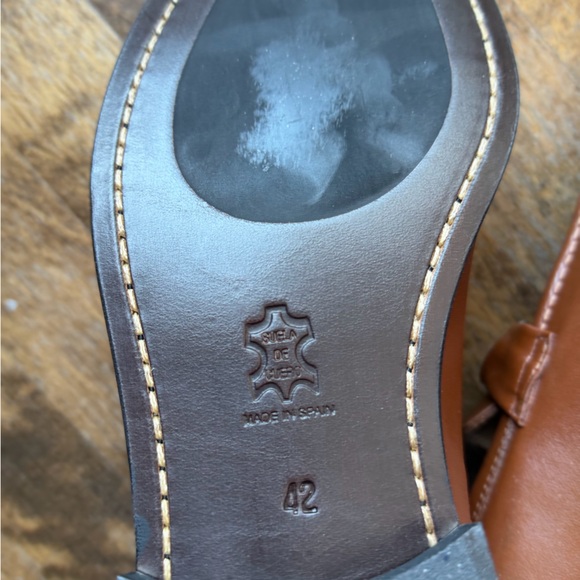 Hockerty Brown Leather Slip On Loafer Horse Bit Dress Shoes Mens Sz 42 Spain NIB - Picture 8 of 9